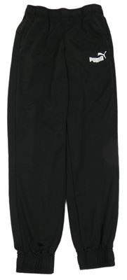 Čierne elastické športové tepláky Puma