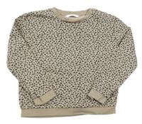 Hnedá mikina s leopardím vzorom M&S