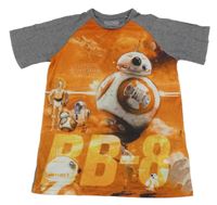 Sivo-oranžové Star Wars tričko C&A