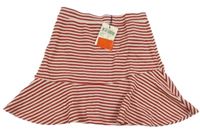 Nové - červeno-biela pruhovaná kolová sukňa Koton Kids