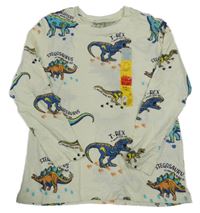 Nové - Krémové tričko s dinosaurami Primark