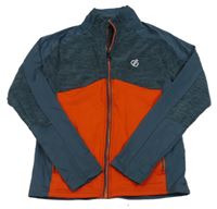 Tmavomodrošedá funkční bundomikina s oranžovým pruhom a logom Dare 2B