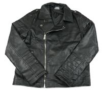 Černá koženková bunda Destination