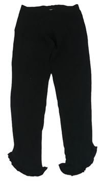 Čierne legíny s volánikmi C&A