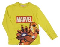 Žluté triko s Iron manem Marvel