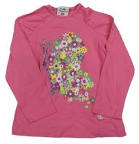 Ružové tričko s motýlkom Topolino