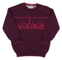 Fialový melírovaný sveter Baker