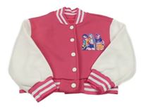 Růžovo-bílá baseballová mikina - Lovkyně démonů