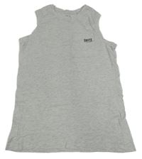 Svetlosivé žíhané tielko s nápisom C&A