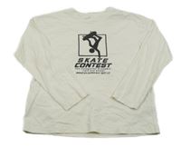 Smetanové triko se skateboardistou Zara 