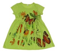 Zelená tunika s motýly 