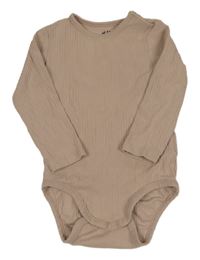 Pudrové rebrované body H&M