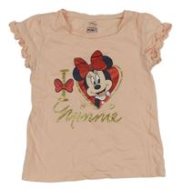 Svetloružové tričko s Minnie C&A