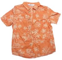 Korálová košeľa s palmami H&M