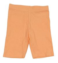 Oranžové rebrované elastické kraťasy Matalan
