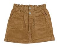 Béžová menšestrová sukňa H&M
