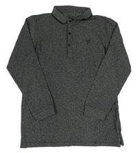 Tmavošedé polo triko Matalan
