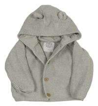 Sivý prepínaci sveter s kapucňou F&F