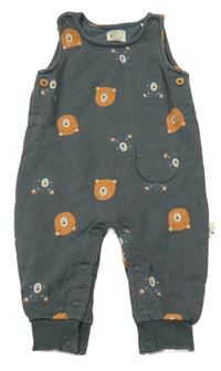 Šedé laclové tepláky s medvídky Maybe baby