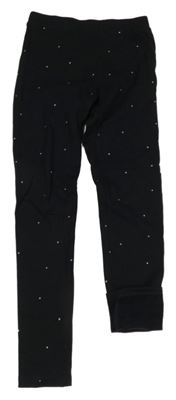 Čierne legíny s bodkami H&M
