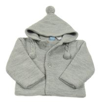 Sivý prepínaci sveter s kapucňou Sardon