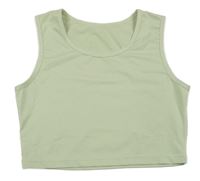 Svetlozelený crop top Shein