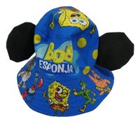 Modrý klobouk se SpongeBobem a oušky 