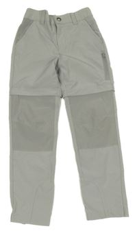 Šedé šusťákové outdoorové kalhoty Alive 