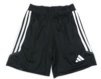 Čierne športové kraťasy s logom Adidas