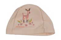 Svetloružová UV koupací čapica so zvieratkom NABAIJI