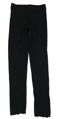 Černé žebrované legíny PRIMARK