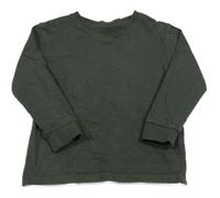 Tmavokhaki melírované mikinotriko Next