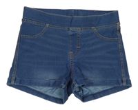 Modré teplákové riflové kraťasy H&M