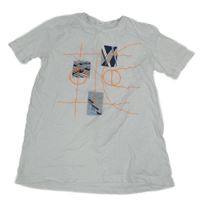 Biele tričko s potlačou S. Oliver