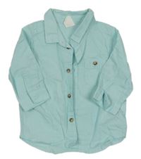 Mátová lněná košile H&M