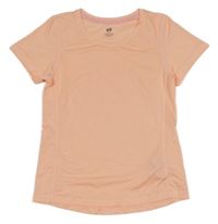 Světlebroskvové síťované sportovní tričko H&M