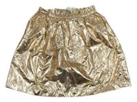 Zlatá paper bag sukňa LEIGH TUCKER
