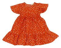 Červeno-biele kvetované vzorované šaty PRIMARK