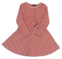 Červeno-biele pruhované šaty Primark