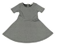 Svetlošedá -čierne vzorované šaty H&M