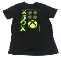 Černé tričko s logem X-Box Primark
