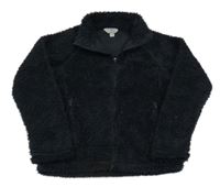 Černá chlupatá propínací funkční mikina HiGear