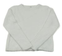 Biely chlpatý sveter Zeeman