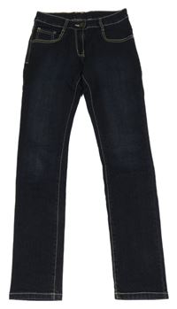 Tmavomodré skinny rifle C&A