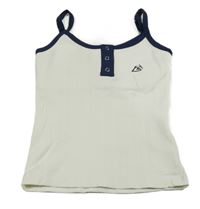 Biely rebrovaný top