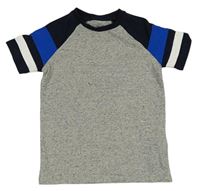 Šedo-tmavomodré tričko Next