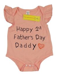 Nové - Ružové body s nápisom a volánikmi Shein