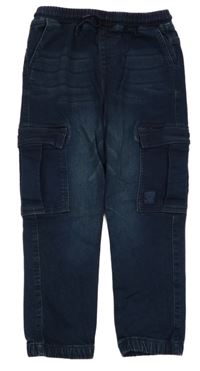 Tmavomodré cargo cuff rifle Next