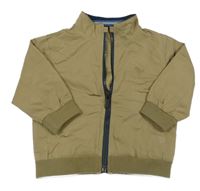 Písková šusťáková jarní bunda s výšivkou Next