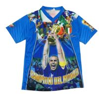 Modré futbalové tričko s potiskem - Itálie